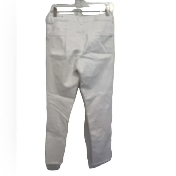 White distressed  ankle jeans - Picture 5 of 7